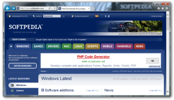 Internet Explorer 10 screenshot