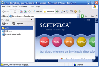 Internet Explorer 6 screenshot 3