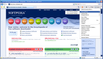 Internet Explorer 7 screenshot