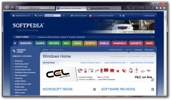 Internet Explorer 9 screenshot