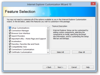 Internet Explorer Administration Kit screenshot 5