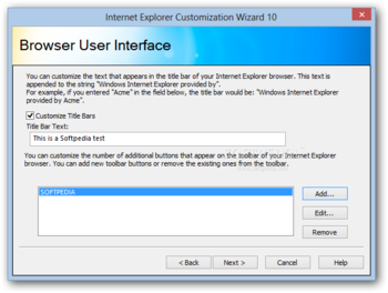 Internet Explorer Administration Kit screenshot 7