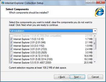 Internet Explorer Collection screenshot 4