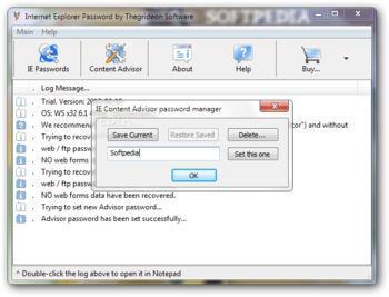 Internet Explorer Password screenshot 3
