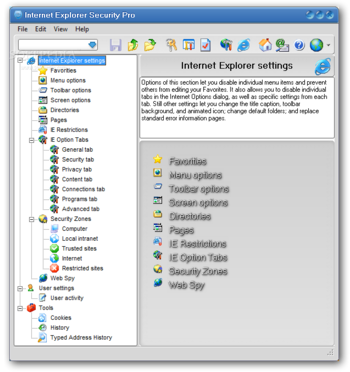 Internet Explorer Security Pro (formerly Internet Security Tweak Pro) screenshot