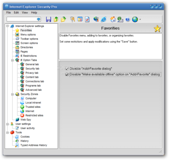 Internet Explorer Security Pro (formerly Internet Security Tweak Pro) screenshot 2