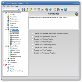 Internet Explorer Security Pro (formerly Internet Security Tweak Pro) screenshot 6