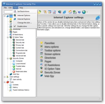 Internet Explorer Security Pro (formerly Internet Security Tweak Pro) screenshot 9