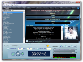 Internet Music Capture screenshot