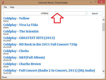 Internet Music Downloader screenshot