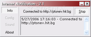 Internet Notification screenshot