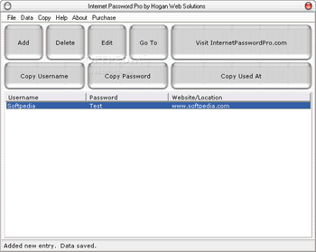 Internet Password Pro screenshot