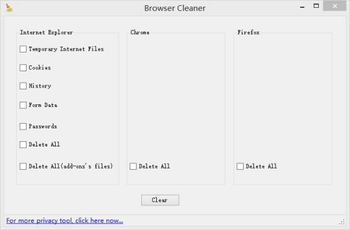 Internet Privacy Cleaner screenshot