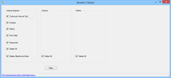 Internet Privacy Cleaner screenshot