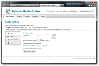 Internet Quota Control screenshot