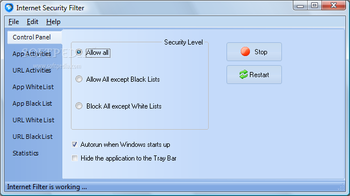 Internet Security Filter screenshot