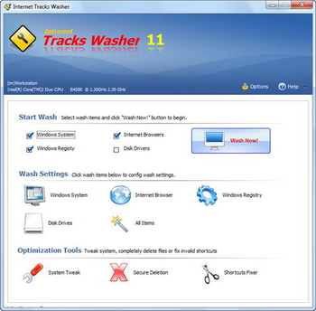 Internet Tracks Washer screenshot