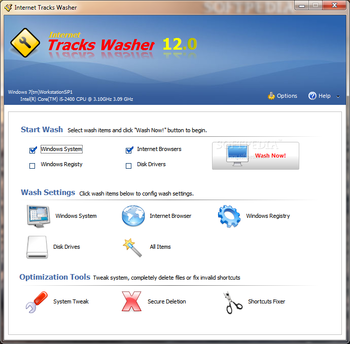 Internet Tracks Washer screenshot