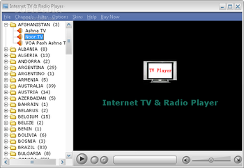 Internet TV & Radio Player screenshot