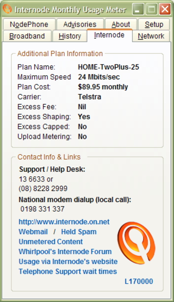 Internode Monthly Usage Meter screenshot 4