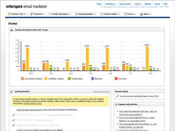 Interspire Email Marketer screenshot