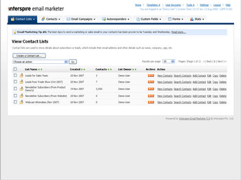 Interspire Email Marketer screenshot 2