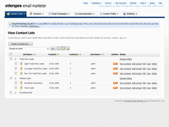 Interspire Email Marketer screenshot 7