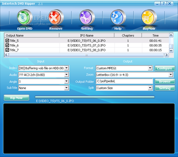 Intertech DVD Ripper screenshot