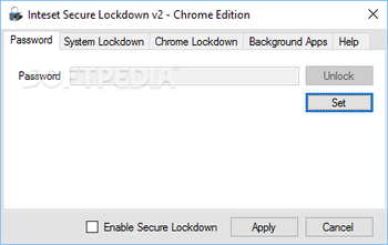 Inteset Secure Lockdown Chrome Edition screenshot