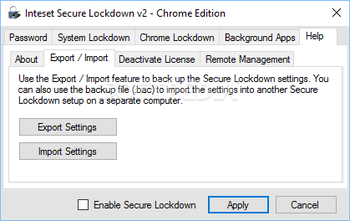 Inteset Secure Lockdown Chrome Edition screenshot 10