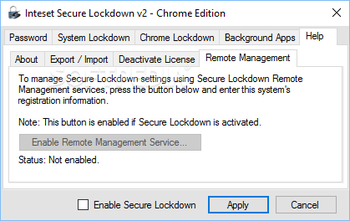 Inteset Secure Lockdown Chrome Edition screenshot 11