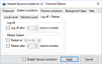 Inteset Secure Lockdown Chrome Edition screenshot 4