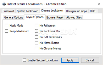 Inteset Secure Lockdown Chrome Edition screenshot 6
