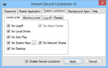 Inteset Secure Lockdown screenshot 2
