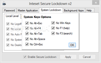 Inteset Secure Lockdown screenshot 3