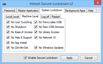 Inteset Secure Lockdown screenshot 4