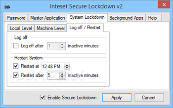 Inteset Secure Lockdown screenshot 5