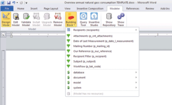 Invantive Composition for Word screenshot