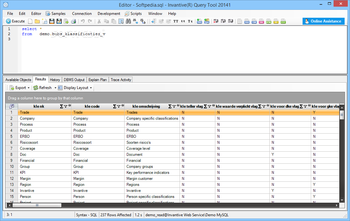 Invantive Query Tool screenshot