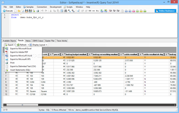 Invantive Query Tool screenshot 13
