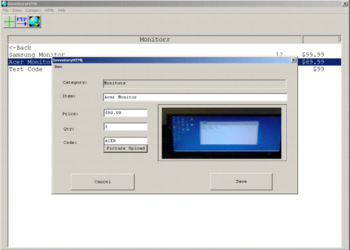 InventoryHTML screenshot 3