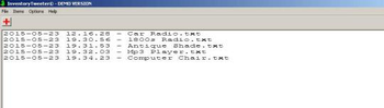 InventoryTweeter screenshot