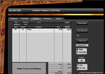 Invoice Biz screenshot