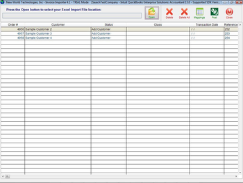 Invoice Importer screenshot