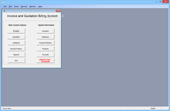 Invoicing and Quotation Billing System screenshot