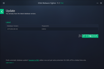 IObit Malware Fighter 5.0 Offline Database screenshot