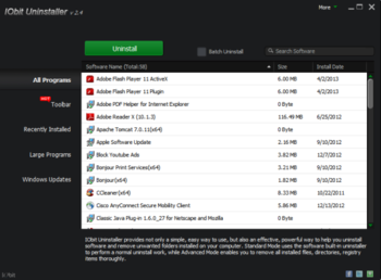IObit Uninstaller Portable screenshot