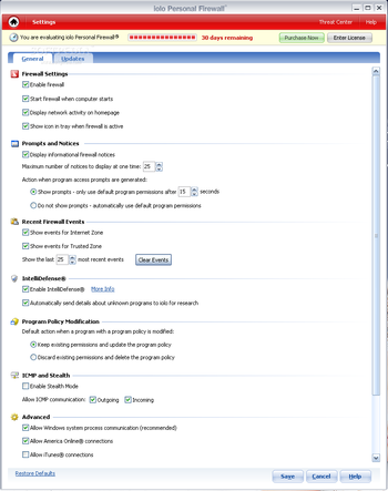 iolo Personal Firewall screenshot 3