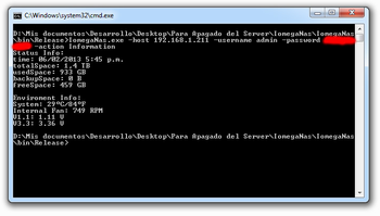 IomegaNas Command Line Tools screenshot 2