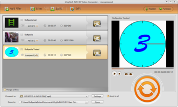 iOrgSoft AVCHD Video Converter screenshot